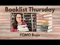 Lagu Booklist Thursday - FOMO Buys 
