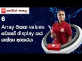 6 Array values display 15
