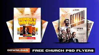 FREE PSD Church Flyer Files - Fully Editable WORD Abide in me Revisited