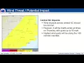 NWS Raleigh Elsa Briefing for Central North Carolina - 11 30 AM 2021