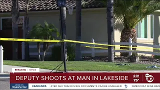 San Diego police respond to deputy shooting in Lakeside