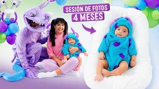 SESIÓN DE FOTOS DE LOS 4 MESES DE MI BEBÉ 👶🏻🩵