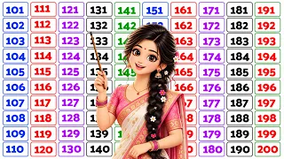 Learn Counting 101 to 200 in English | 101 se 200 tak counting | ginti | van tu three | Number Song