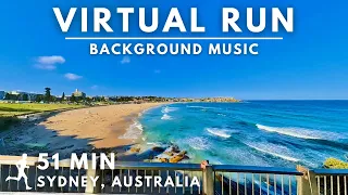 Virtual Running Video For Treadmill With Music In Sydney Bondi Beach To Coogee Beach 51 Min 