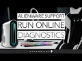 Steps to Run Online Diagnostics on Alienware PC