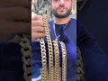 What s the difference between hollow semi-solid and solid Gold chains