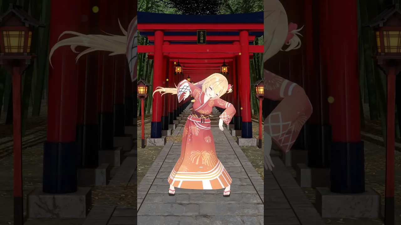 新曲#お人形 ダンス❕浴衣で踊ったよー！⛩✨️#dance #shorts