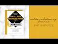 Modern Graduation Cap Graduation Party Invitation