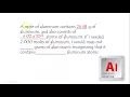 aluminum mass and moles sample problem