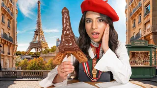 جربت أشهر الأكلات الفرنسية على الانترنت 🇫🇷 | وافل على شكل برج ايفل ✨