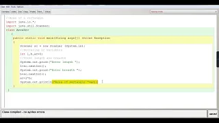 AREA RECTANGLE JAVA CLASS by ASHISH