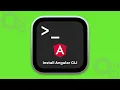 Lagu How to install Angular CLI in windows and macOS