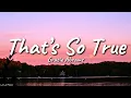 Download Lagu Gracie Abrams - That’s So True (Lyrics)
