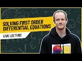 Download Lagu Solving First Order Differential Equations - Live Lecture