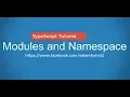11 - Typescript tutorial Modules and namespaces explained