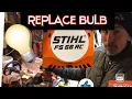 How to replace primer bulb Stihl FS56rc trimmer