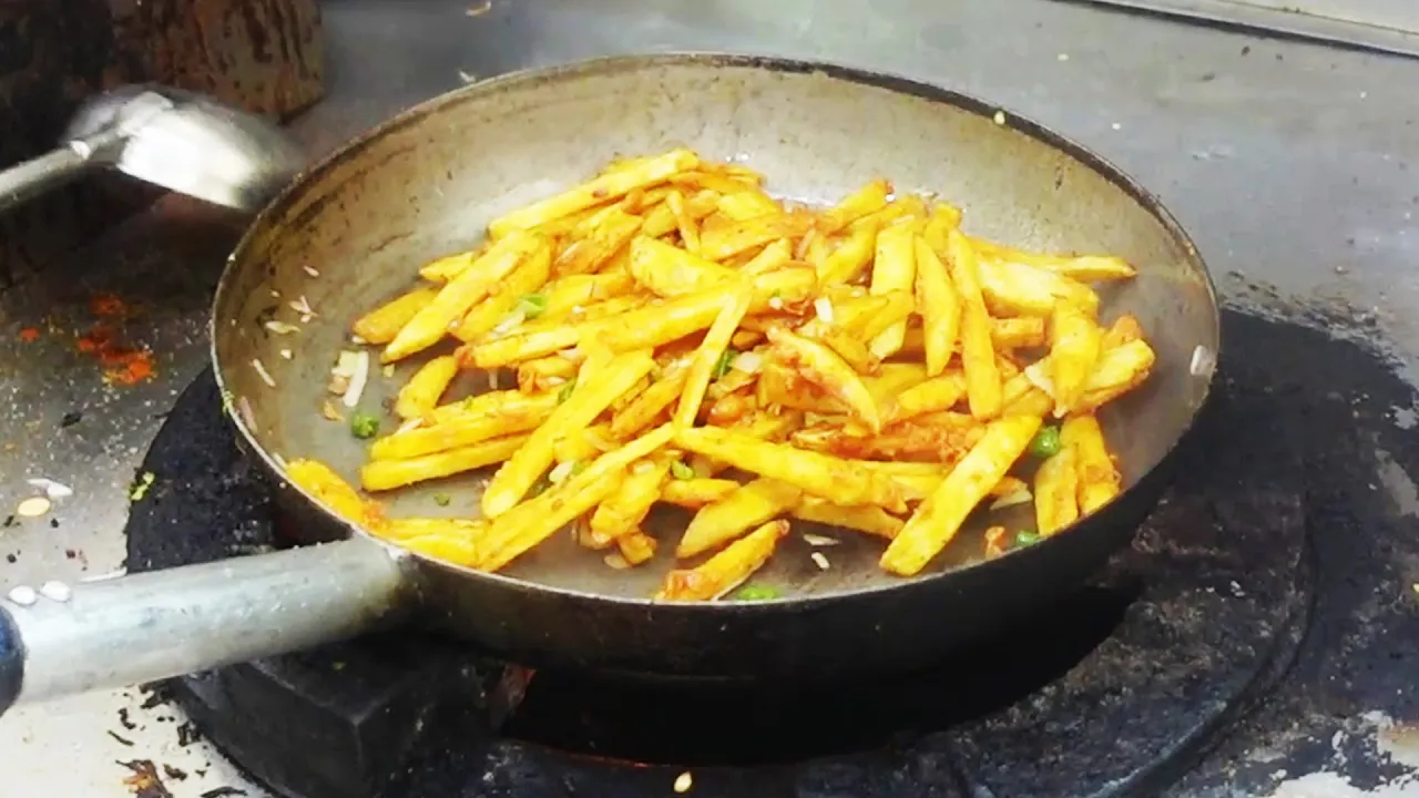 Potato Majestic Making   Fast Food Recipes   Street Style   Indian Street Food