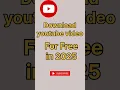 Download Lagu What's the BEST Way to DOWNLOAD YouTube Videos for FREE in 2025?