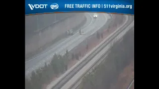 VDOT Traffic Camera captures man moving chair across I-264
