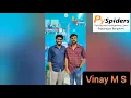 TESTIMONIAL PYSPIDERS RAJAJINAGAR VINAY M S
