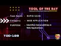 Rapid Scan tool to Identifies vulnerabilities in web applications TOD-109 Briskinfosec