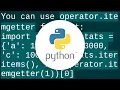 Getting key with maximum value in dictionary