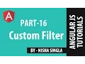 AngularJS Tutorial 16 - Custom filter in AngularJS