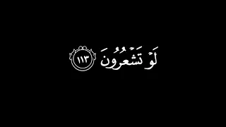 ف ات  ق وا الل  ه  و أ ط يع ون  سورة الشعراء كرومات قرآن بدون ترجمة ياسر الدوسري  دندنها