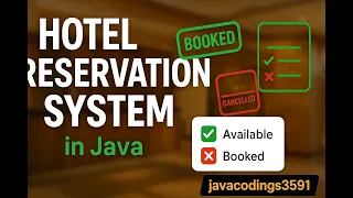 Hotel Reservation System in Java Book Cancel View Rooms Easily Mini Project Tutorial