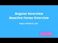 Angular Interview preparation Angular Reactive Forms overview