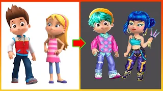 Ryder Katie Paw Patrol Glow Up HUNTRIX Rumi LOVES SAJA BOYS | KPOP DEMON HUNTERS