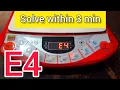 e4 error induction cooker