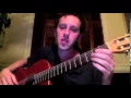 How to play over a drone and open tuning on guitar Arab Indian Turkish music lesson