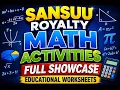 Sansuu Royalty Math Worksheet - Full Showcase of Activities