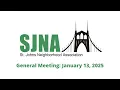 SJNA General Meeting January 13 2025