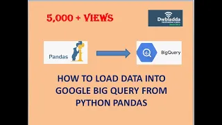 HOW TO LOAD DATA INTO GOOGLE BIG QUERY FROM PYTHON PANDAS