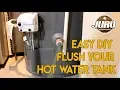 Hot water tank Rheem Performance Plus How to flush the water for maintenance JURO Workshop