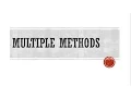Multiple methods JAVA PROGRAMMING