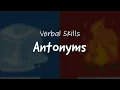 Types Of Antonyms In English - VERBAL SKILLS