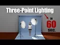 Three-Point Lighting Explained in 60 Seconds