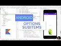 Learn Options Menu with Sub Items Android Studio Tutorial