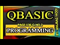 QBASICS CLASS - 8 PAGE NO-136 Q NO 2