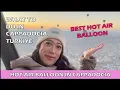 Vlog My First Hot Air Balloon Experience in Cappadocia Turkey