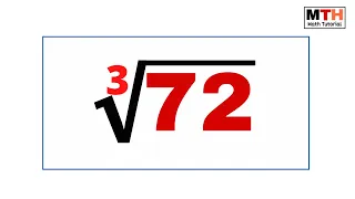 Cube root of 72