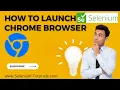 How to Launch Chrome Browser Using Selenium - Selenium Tutorials
