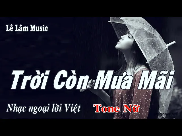 Karaoke - Trời Còn Mưa Mãi  Tone Nữ | Lê Lâm Music