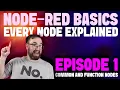 EVERY Node-RED Node explained Common and Function nodes Episode 1