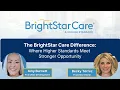 The BrightStar Care Difference Where Higher Standards Meet Stronger Opportunity