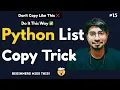 Python Programming Language Full Course for Beginners - Copying an Array in Python Correctly