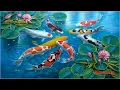 Download Lagu TEKNIK MUDAH MELUKIS - MENGGAMBAR IKAN KOI DAN BUNGA TERATAI DENGAN AKRILIK / IKAN KOI 9 / LUKISAN